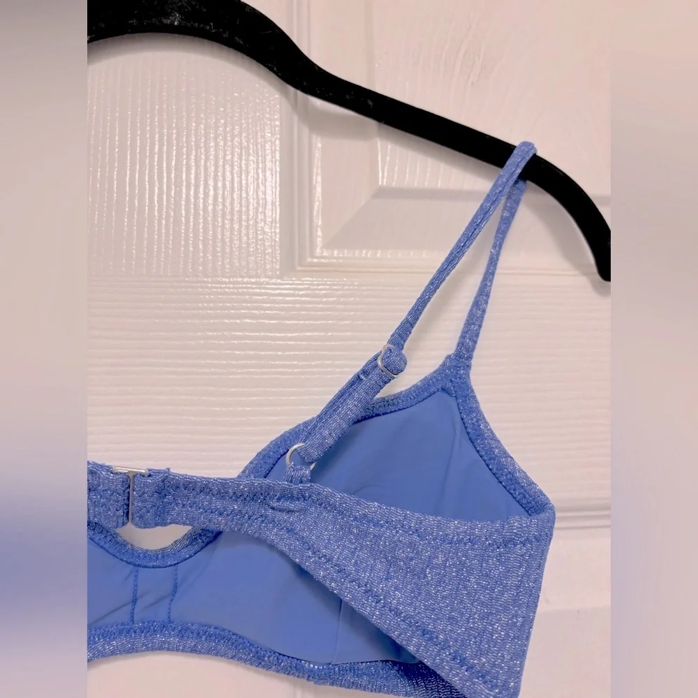 NWT J.Crew Odessa Bikini Top & Hallie Bikini Bottom in Sparkle Rib